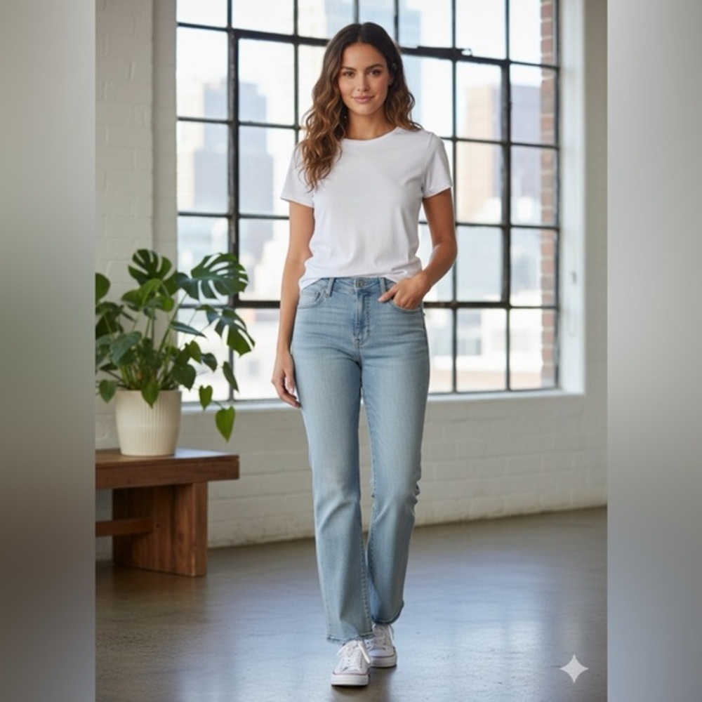 Express ’90s Boot High Rise Jeans Gray Wash Size 10R
